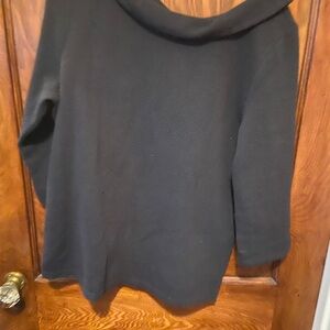 LOFT Black Retro Style 3/4 Sleeve shirt